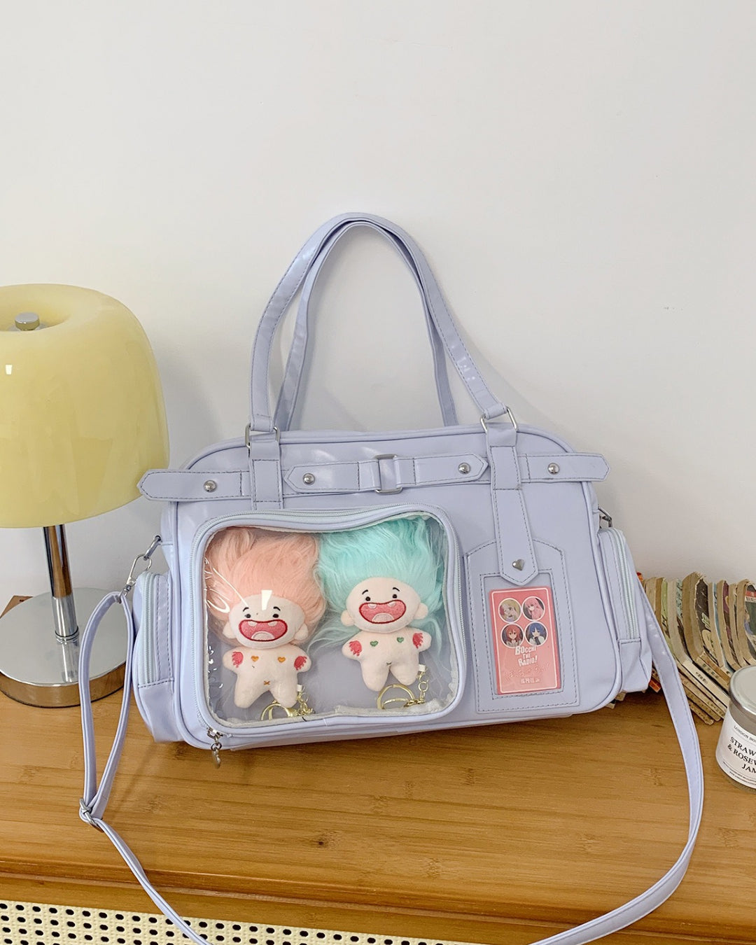 Itamoon Large Kawaii Ita Bag Shoulder Bag with Clear Display Window