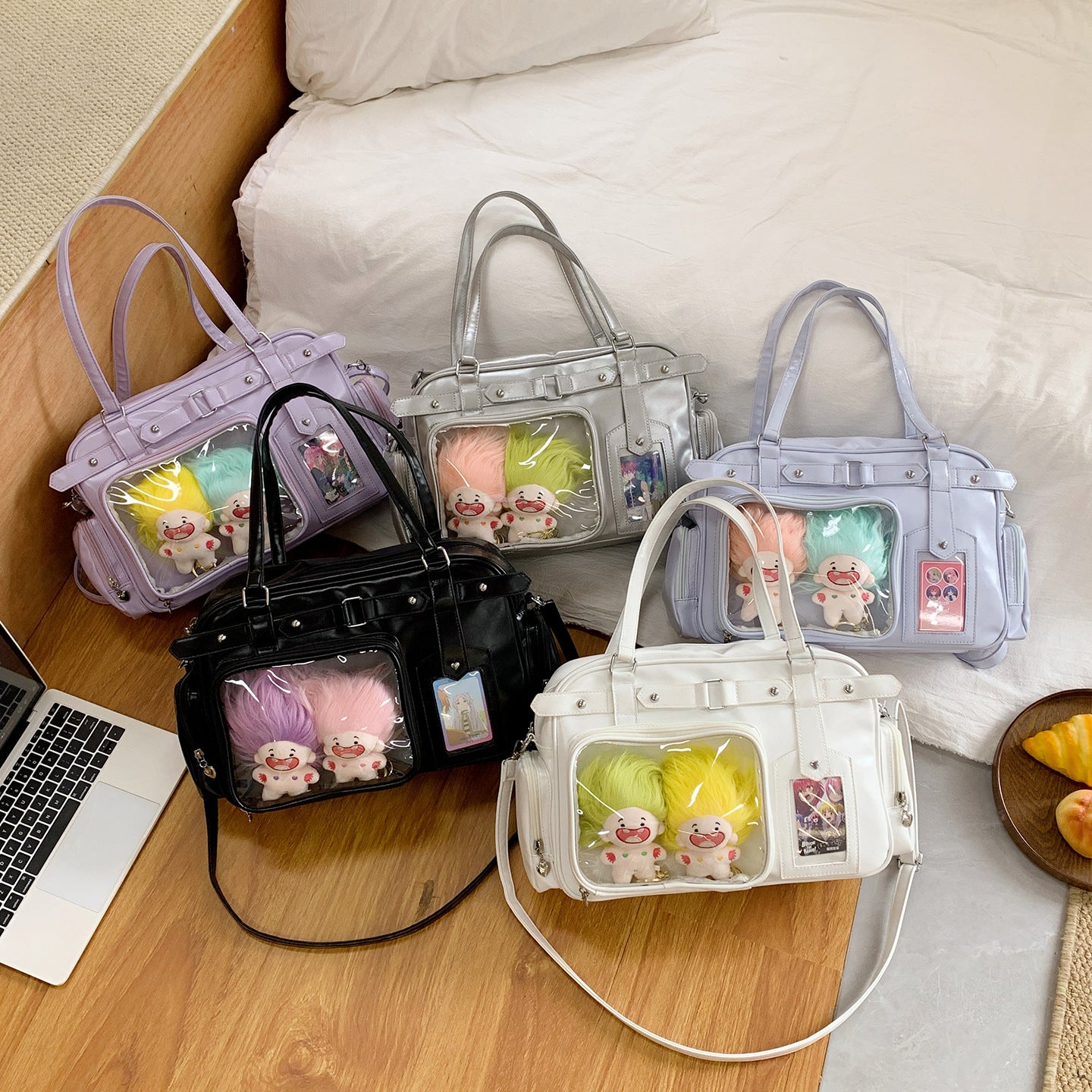 Itamoon Large Kawaii Ita Bag Shoulder Bag with Clear Display Window