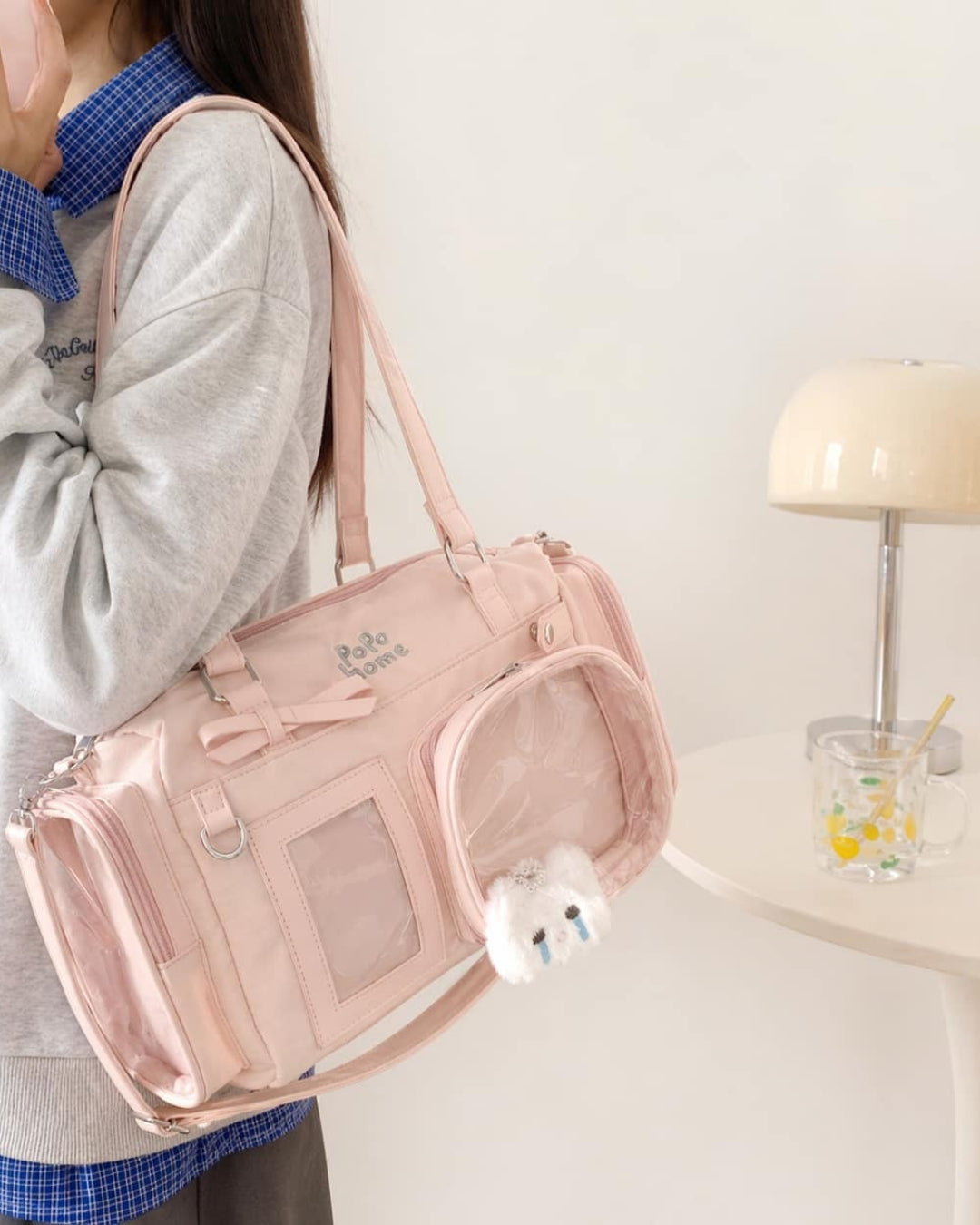 Itamoon Kawaii Ita Bag Handbag with Clear Display Window