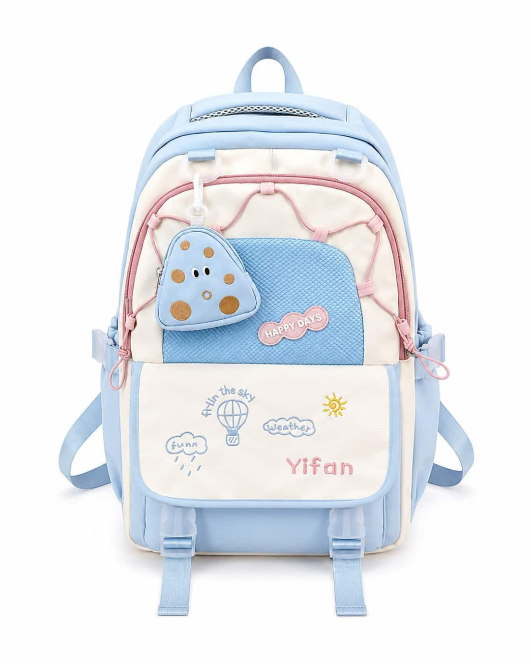 Itamoon Backpack – Cute Kawaii Mushroom Mesh Pocket School Bag