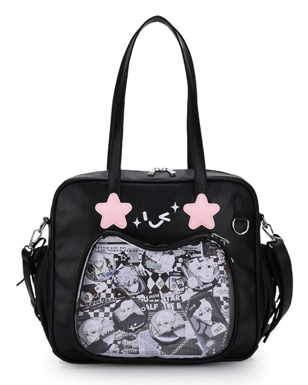 Itamoon Kawaii Ita Bag Shoulder Handbag with Clear Display Window