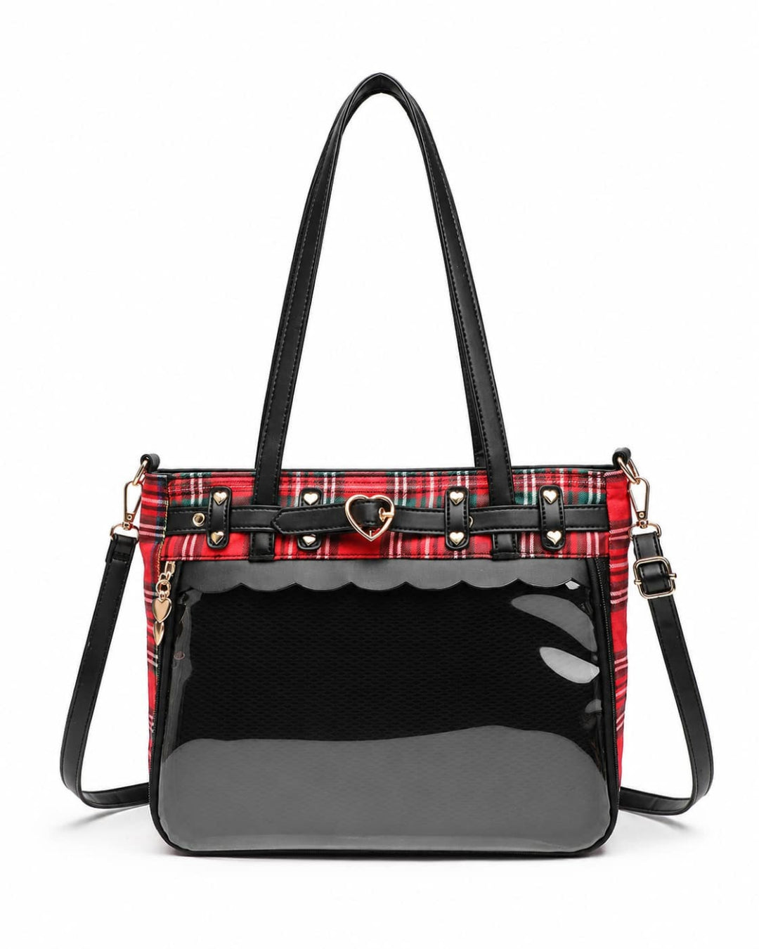 Itamoon Plaid Ita Bag Tote – Clear Window Shoulder Bag