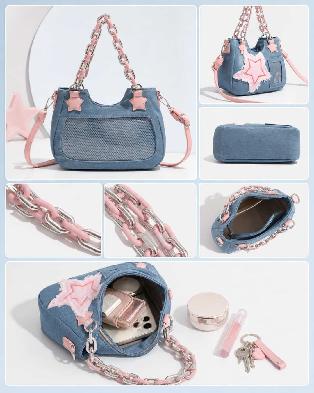 Itamoon Ita Bag – Cute Kawaii Star Pocket Shoulder Bag
