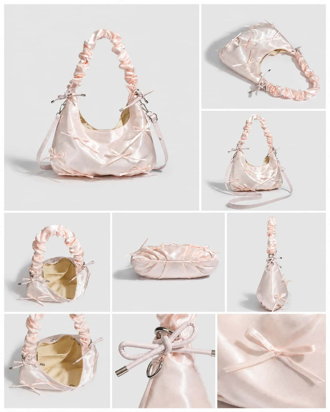 Itamoon Bow Bag – Cute Kawaii Satin Shoulder Bag