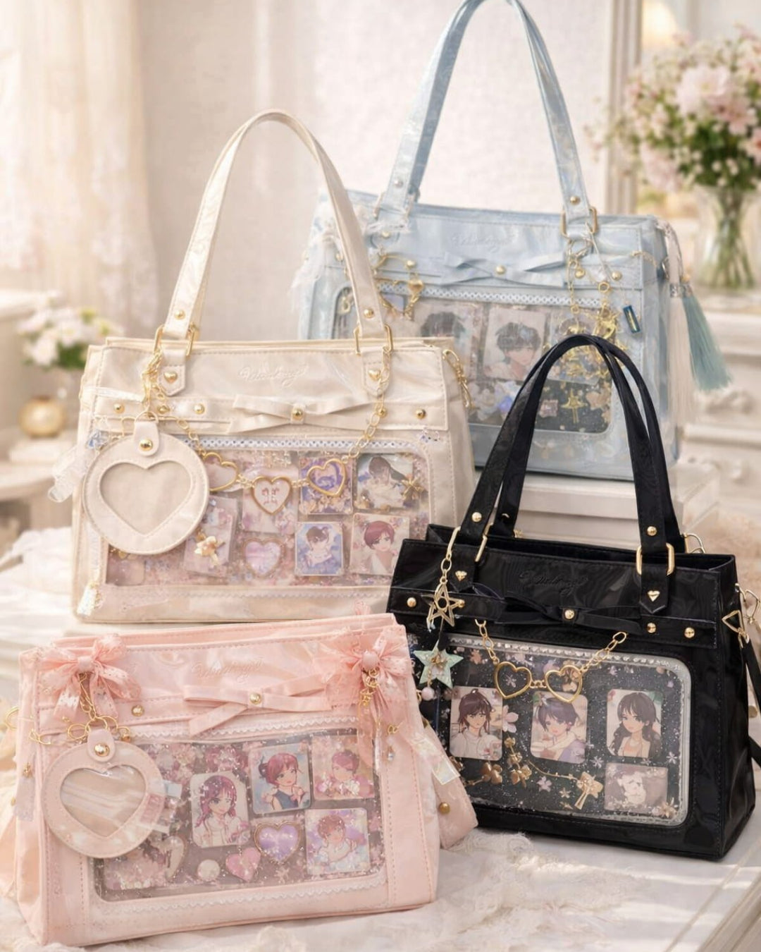 Itamoon Elegant Heart Chain Tote Ita Bag