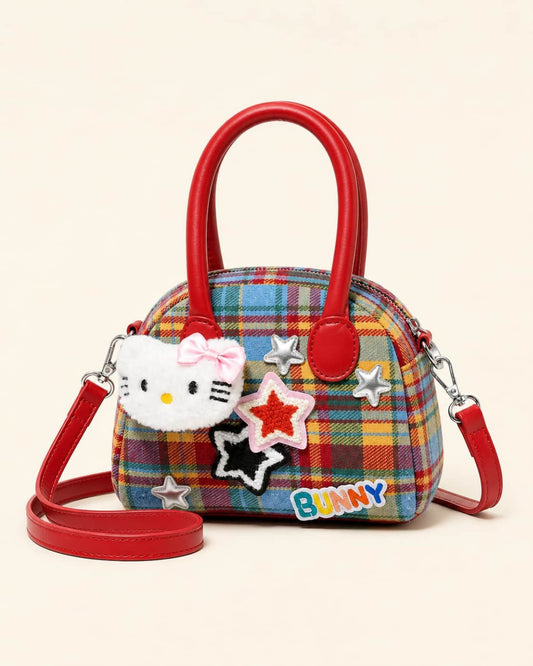 Itamoon Ita Bag – Cute Kawaii Plaid Bunny Mini Tote