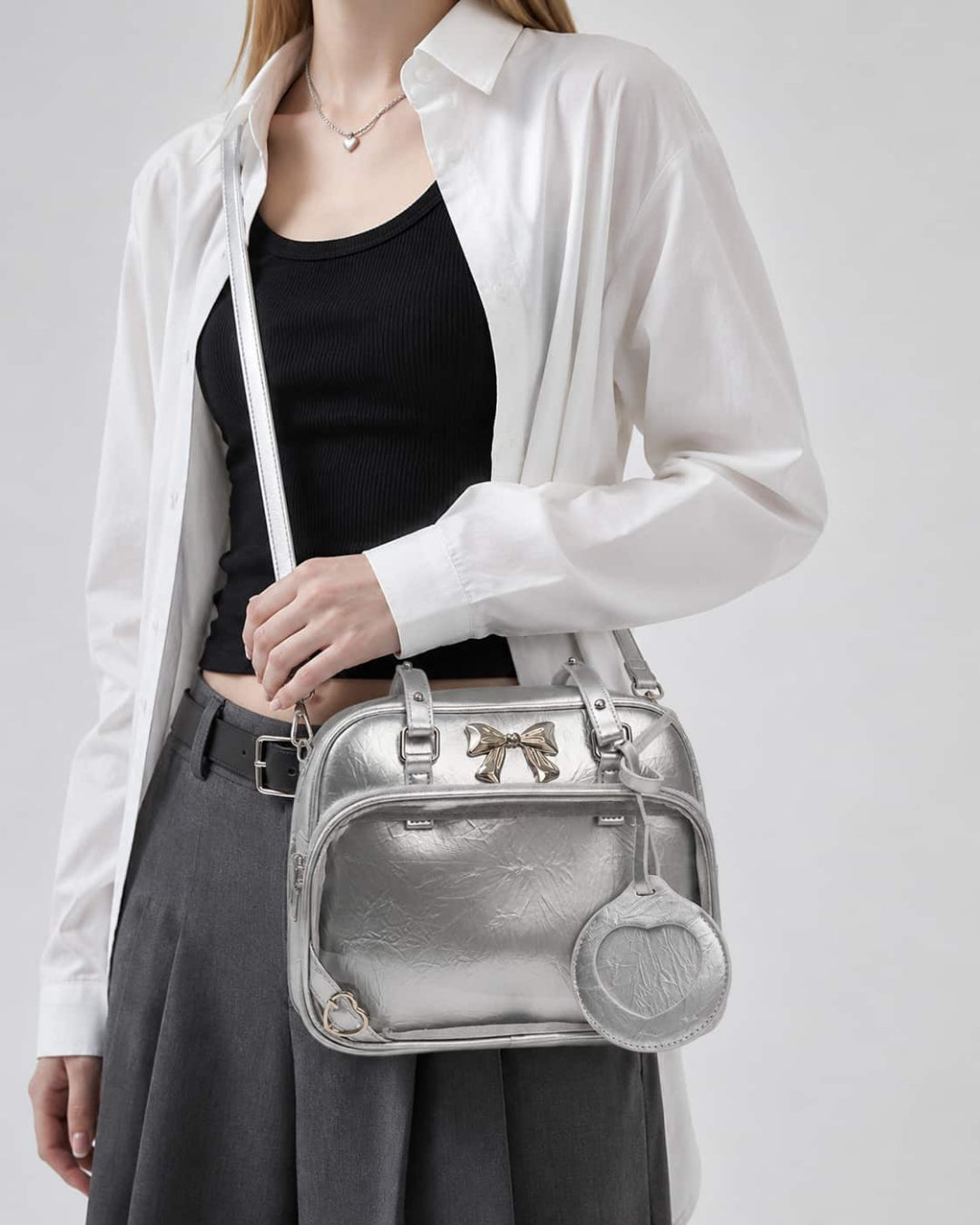 Itamoon Ita Bag – Cute Kawaii Bow Clear Window Shoulder Bag