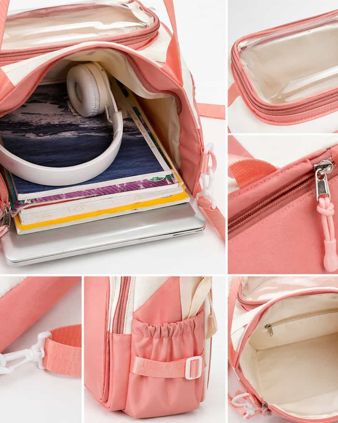 Itamoon Kawaii Nylon Tote Bag with Crossbody Strap