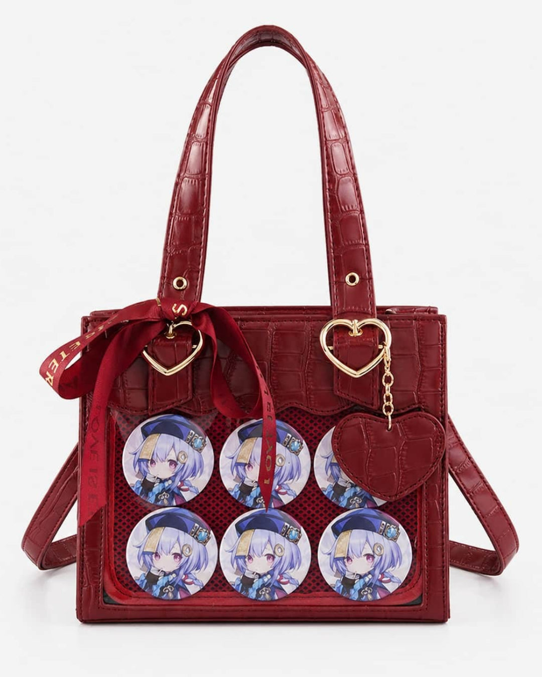 Itamoon Ita Bag – Cute Kawaii Lace Croc Clear Window Tote