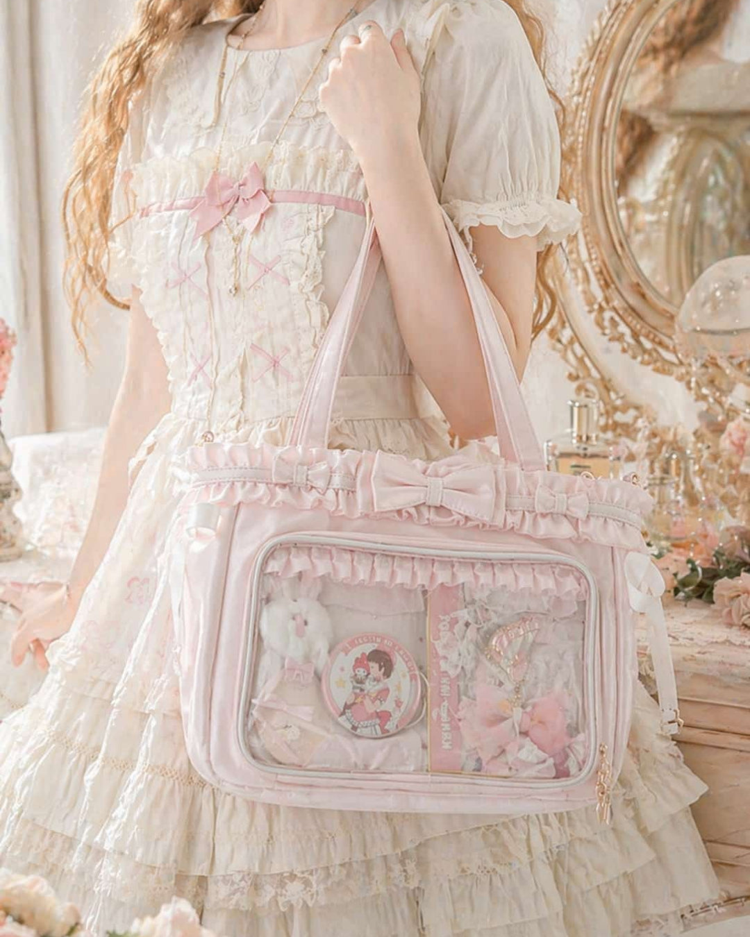 Itamoon Ruffle Kawaii Ita Bag Shoulder Tote