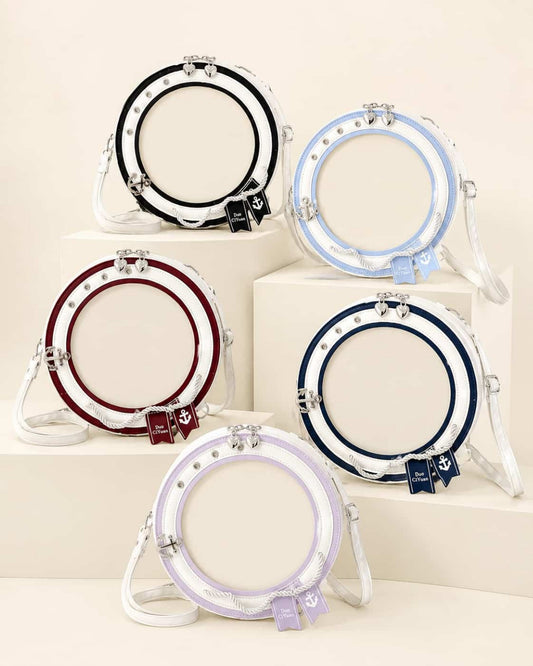 Itamoon Ita Bag – Cute Kawaii Round Sailor Clear Window Bag