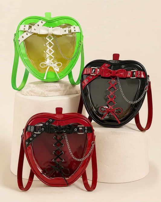 Itamoon Ita Bag – Cute Kawaii Heart Corset Clear Window Bag