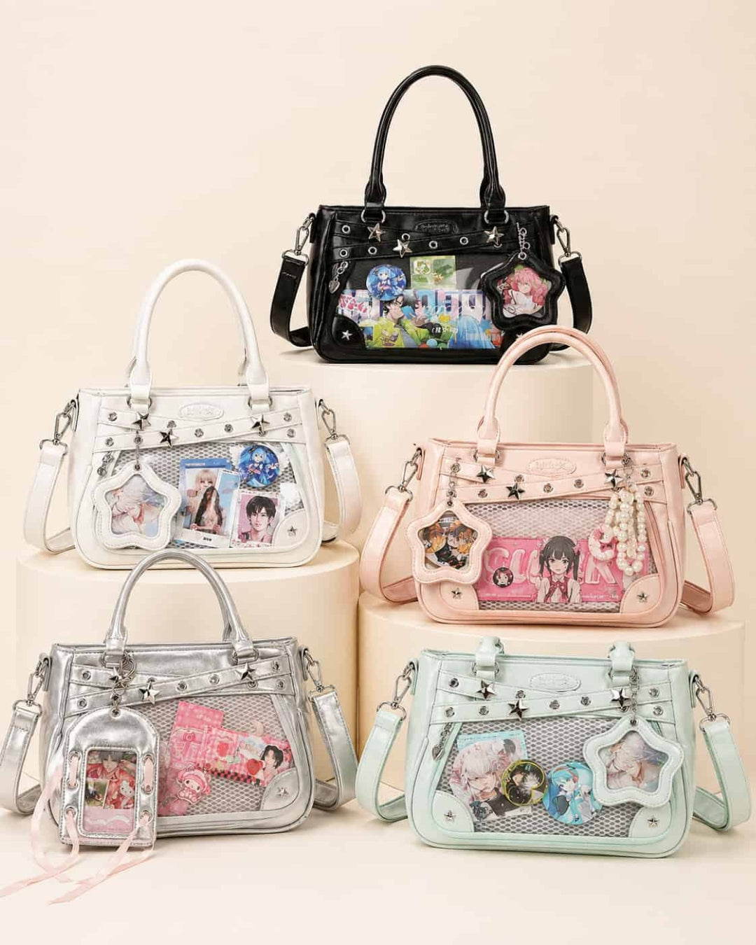 Itamoon Ita Bag – Cute Kawaii Clear Window Shoulder Tote Bag