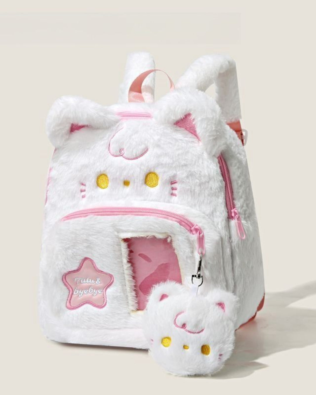 Itamoon Kawaii Cat Plush Ita Backpack