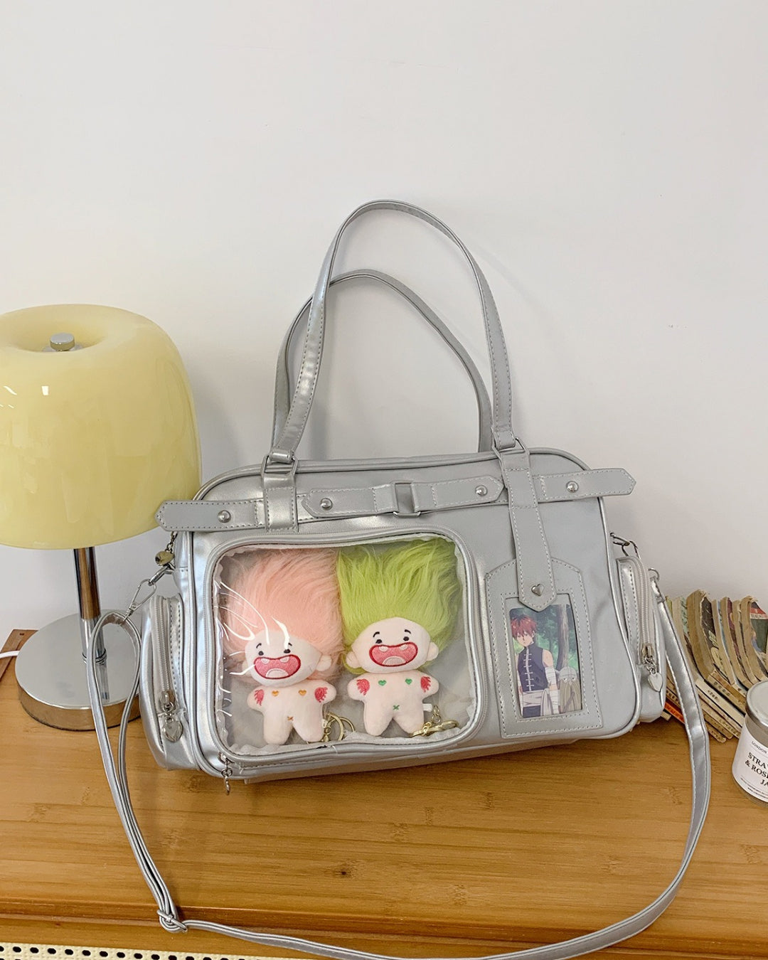 Itamoon Large Kawaii Ita Bag Shoulder Bag with Clear Display Window