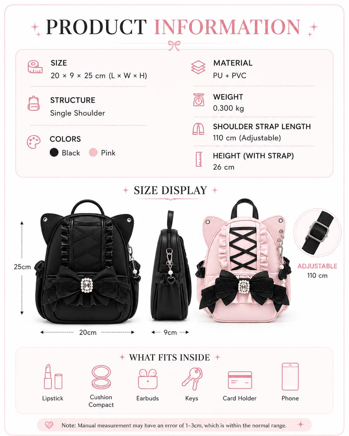 Itamoon Ita Bag – Cute Kawaii Lolita Cat Ear Backpack