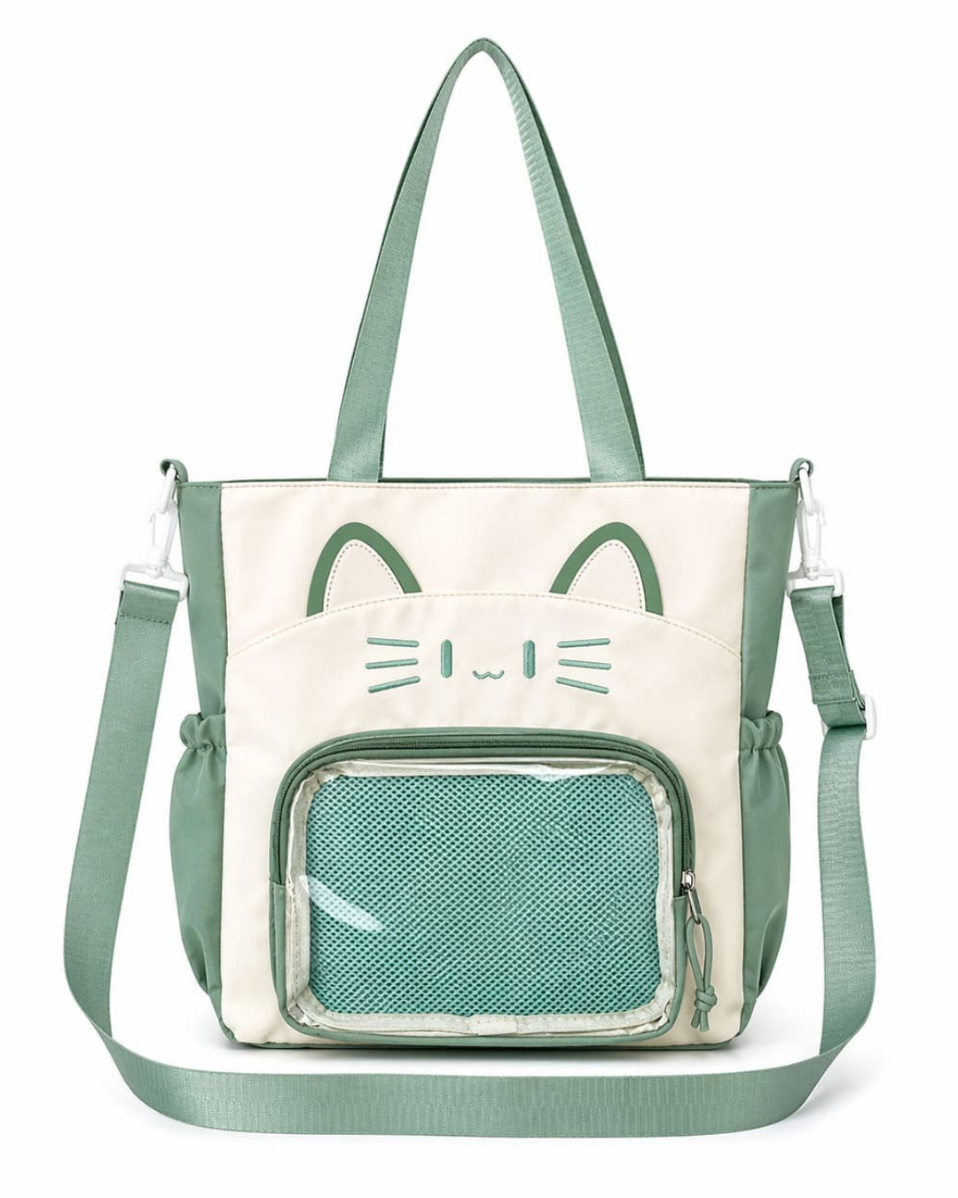 Itamoon Kawaii Nylon Tote Bag with Crossbody Strap