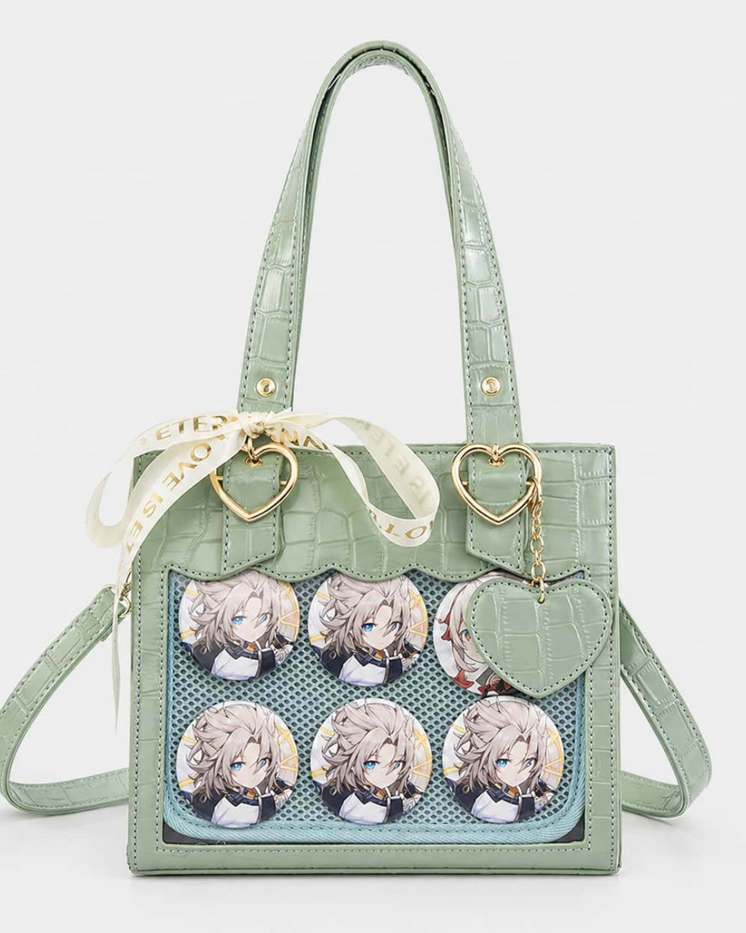 Itamoon Ita Bag – Cute Kawaii Lace Croc Clear Window Tote
