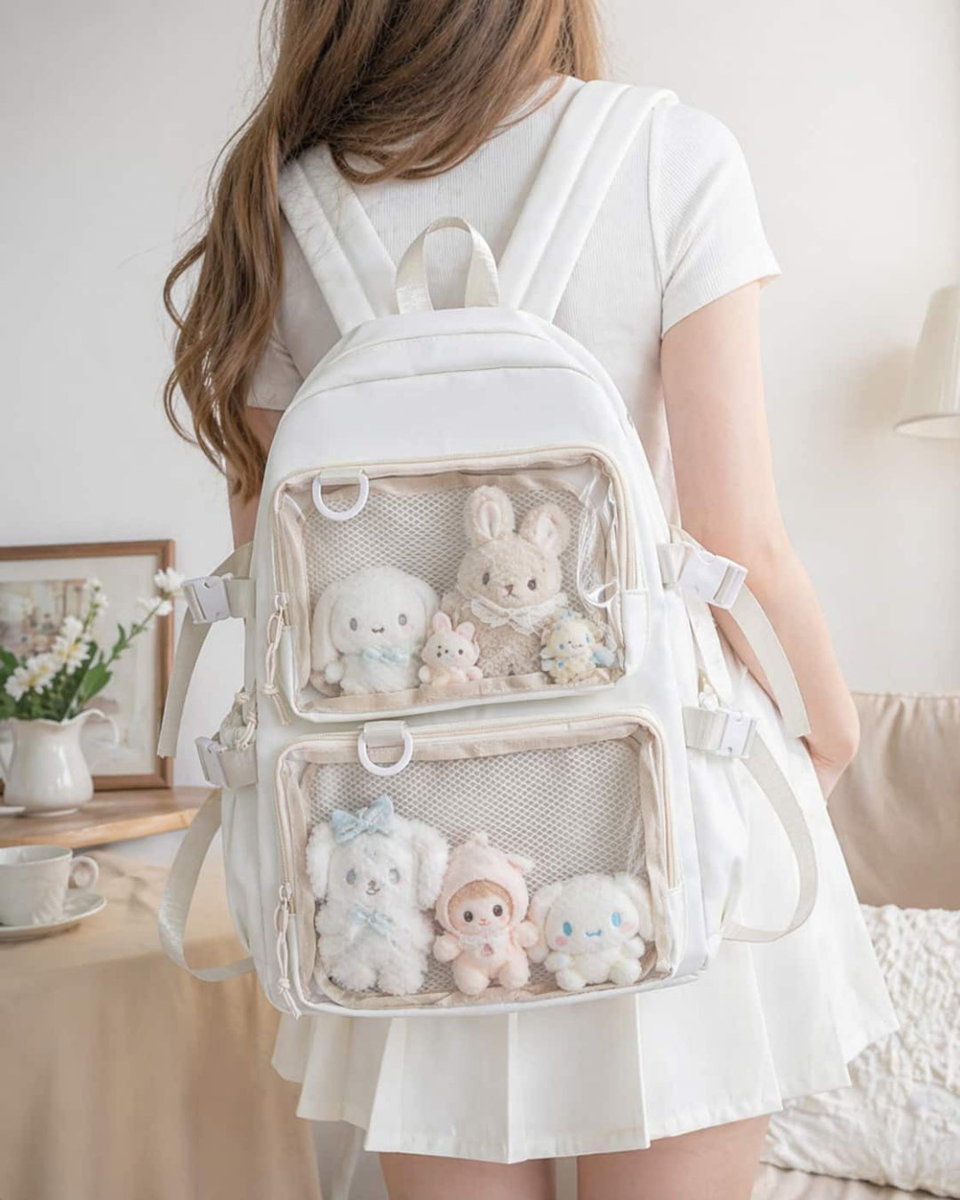 Itamoon Kawaii Ita Bag Backpack with Double Display Windows
