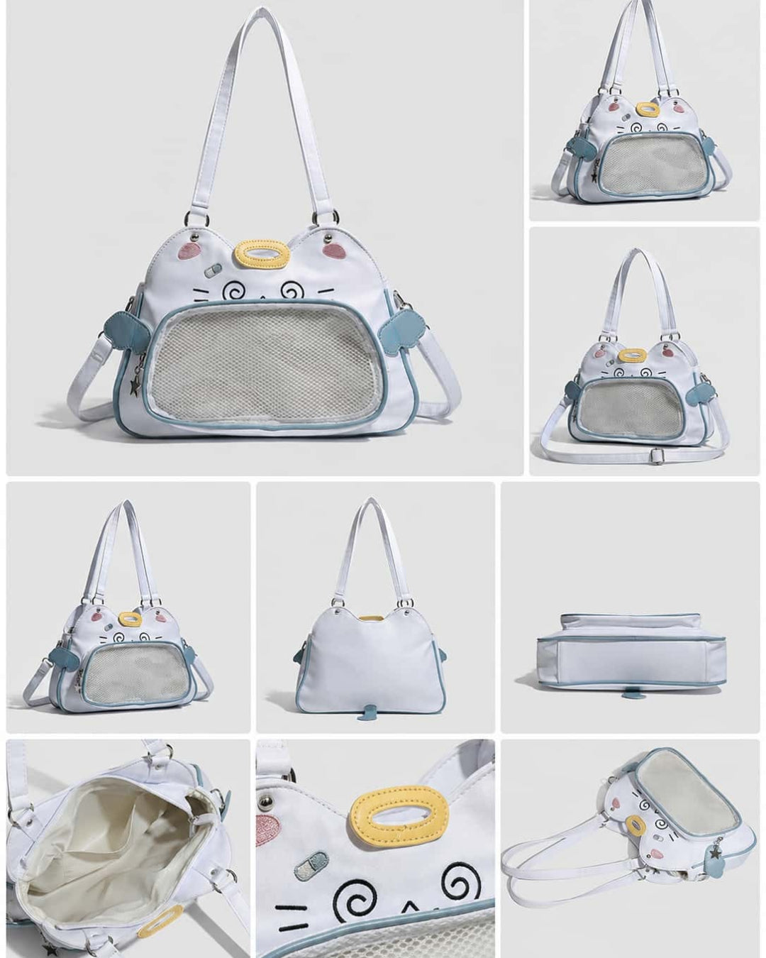 Itamoon Ita Bag – Cute Kawaii Cloud Cat Clear Window Shoulder Bag