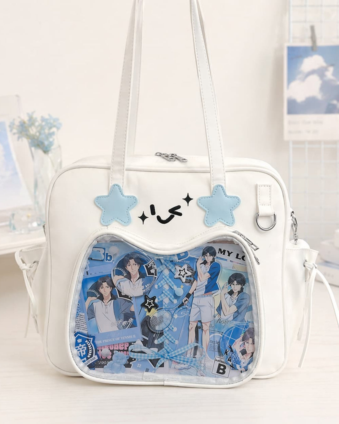 Itamoon Kawaii Ita Bag Shoulder Handbag with Clear Display Window