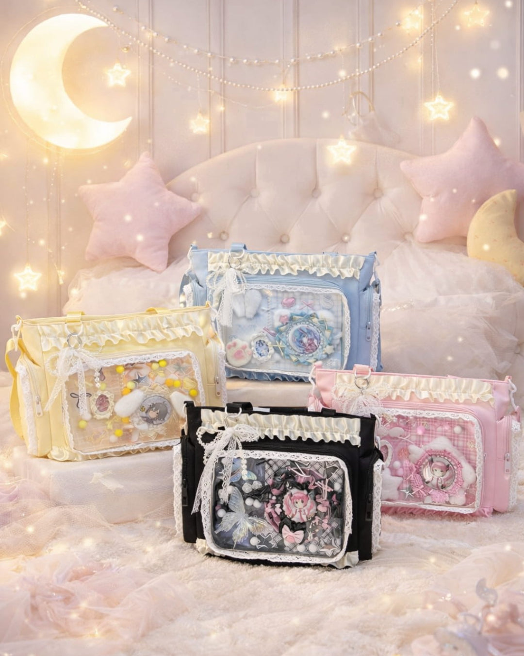 Itamoon Lace Ruffle Crossbody Ita Bag