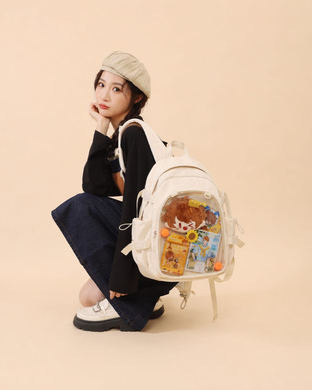Itamoon Large Kawaii Ita Bag Backpack with Display Window