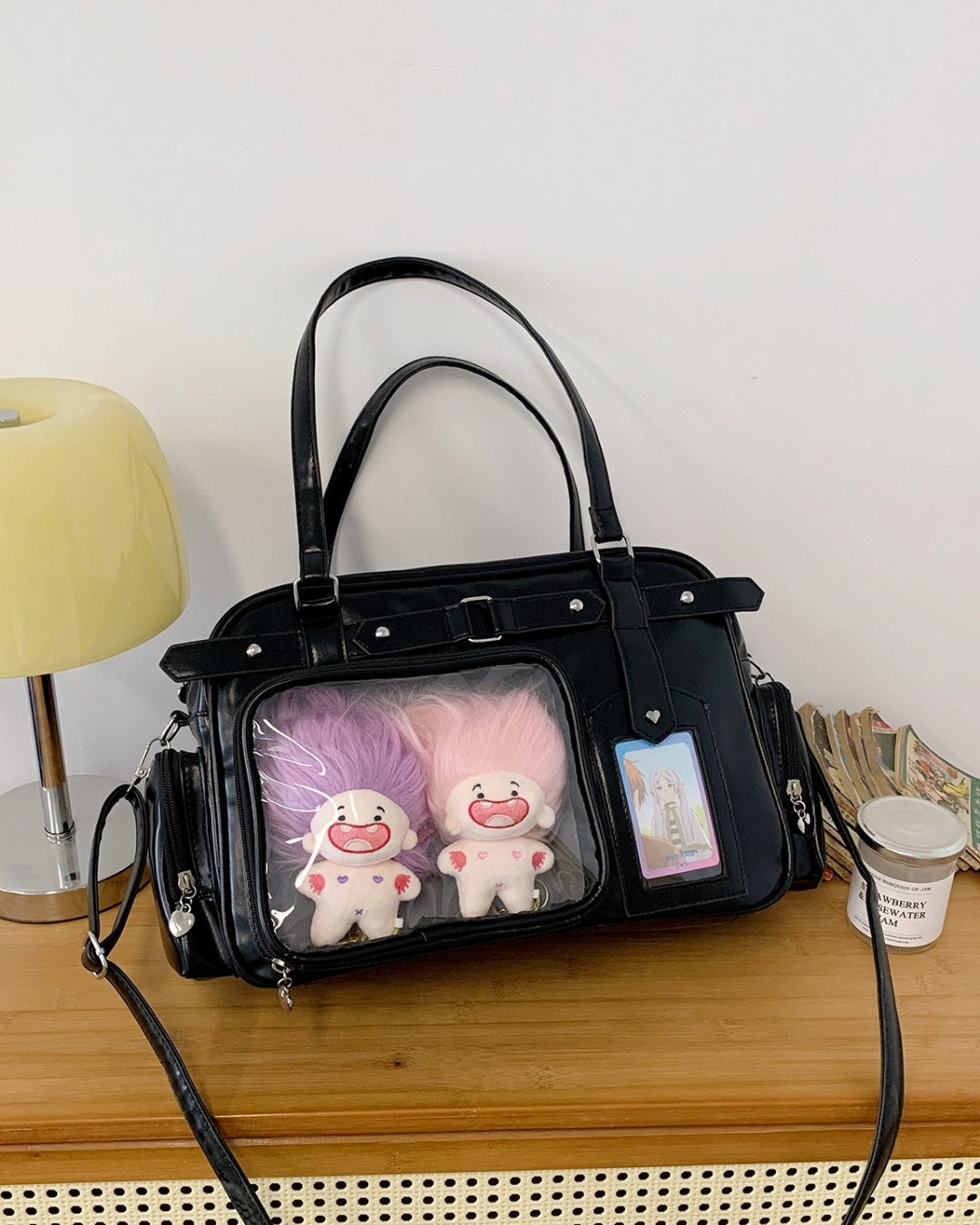 Itamoon Large Kawaii Ita Bag Shoulder Bag with Clear Display Window