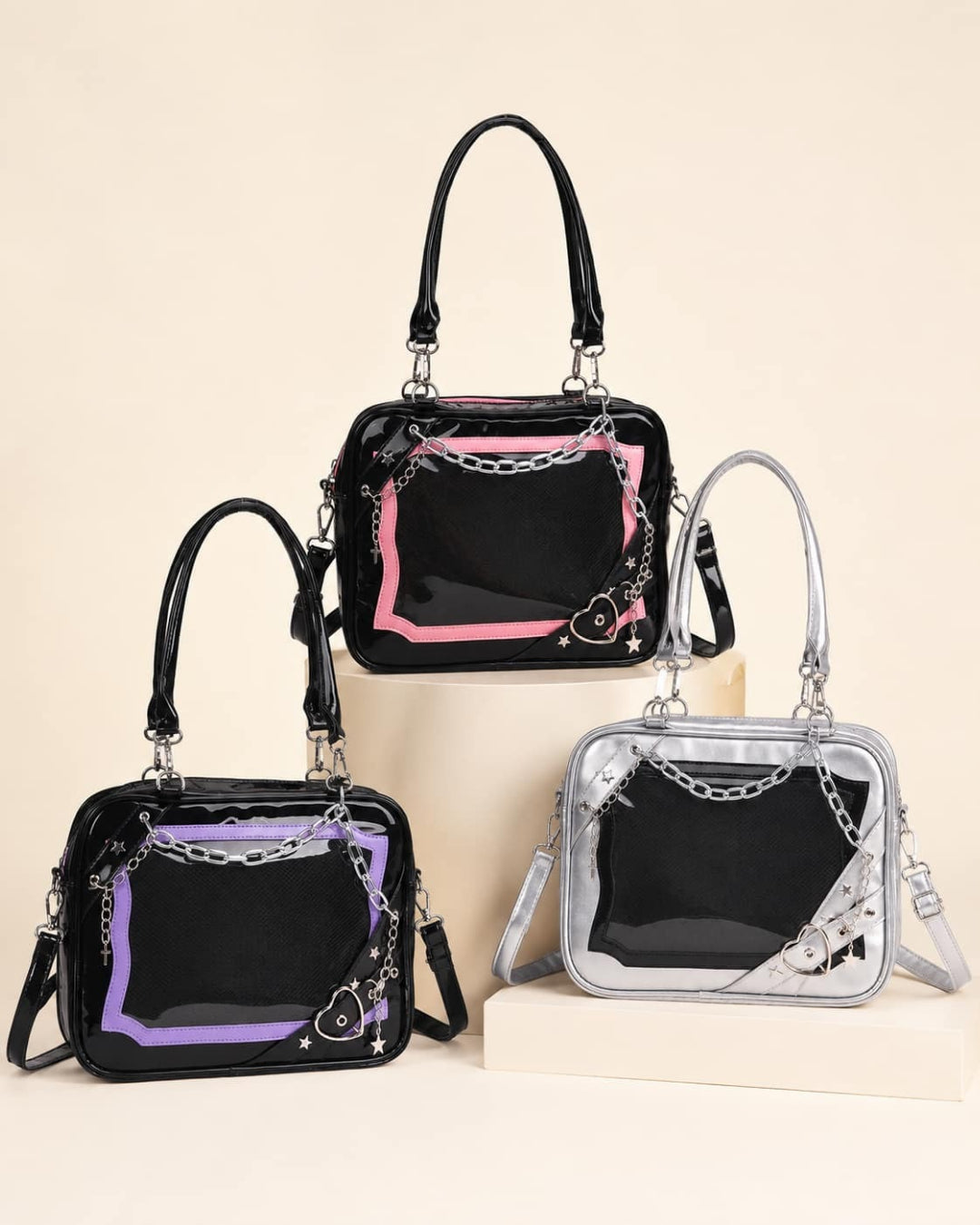 Itamoon Kawaii Ita Bag – Gothic Clear Window Shoulder Bag
