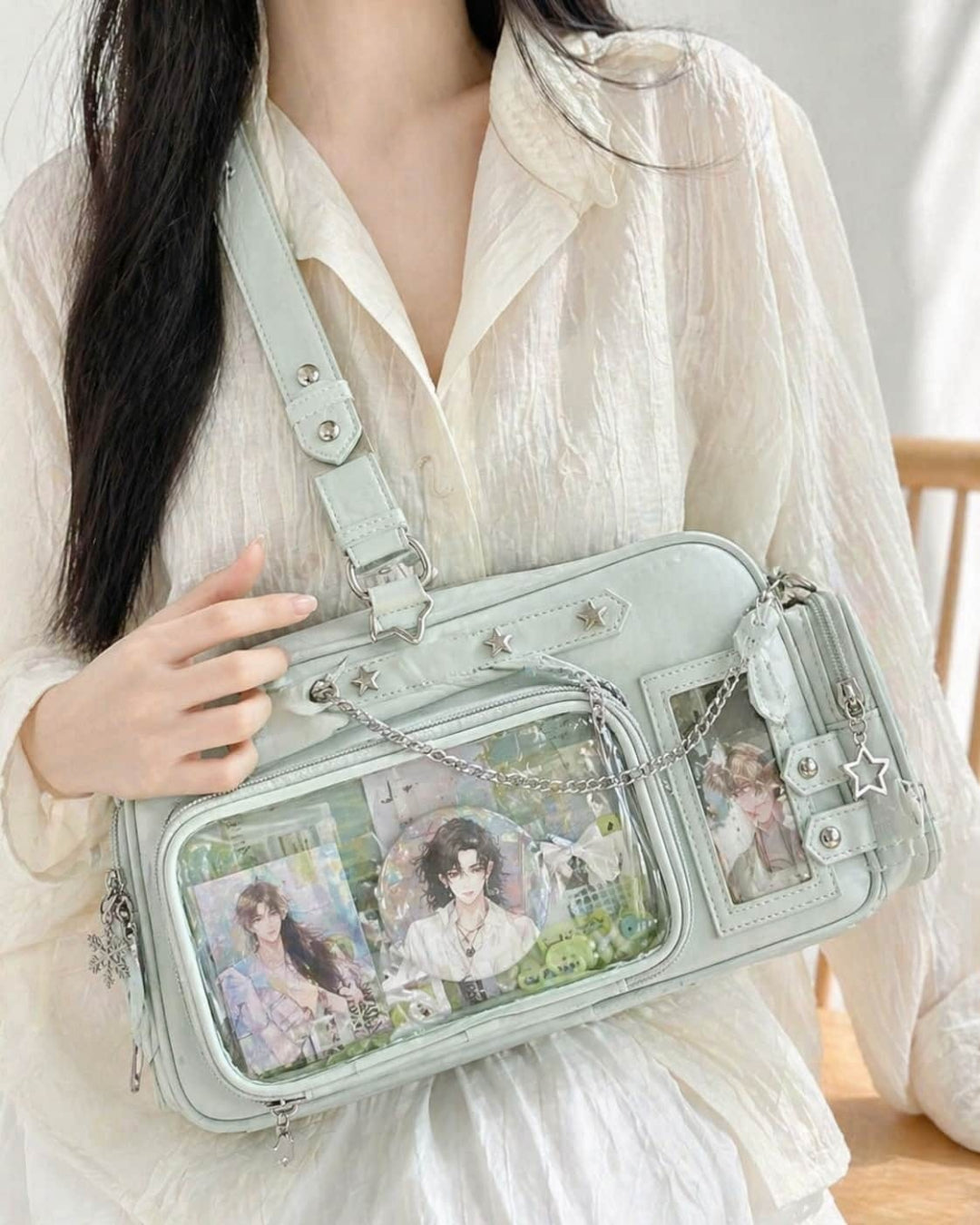 Itamoon Ita Bag – Cute Kawaii Star Pocket Boston Shoulder Bag