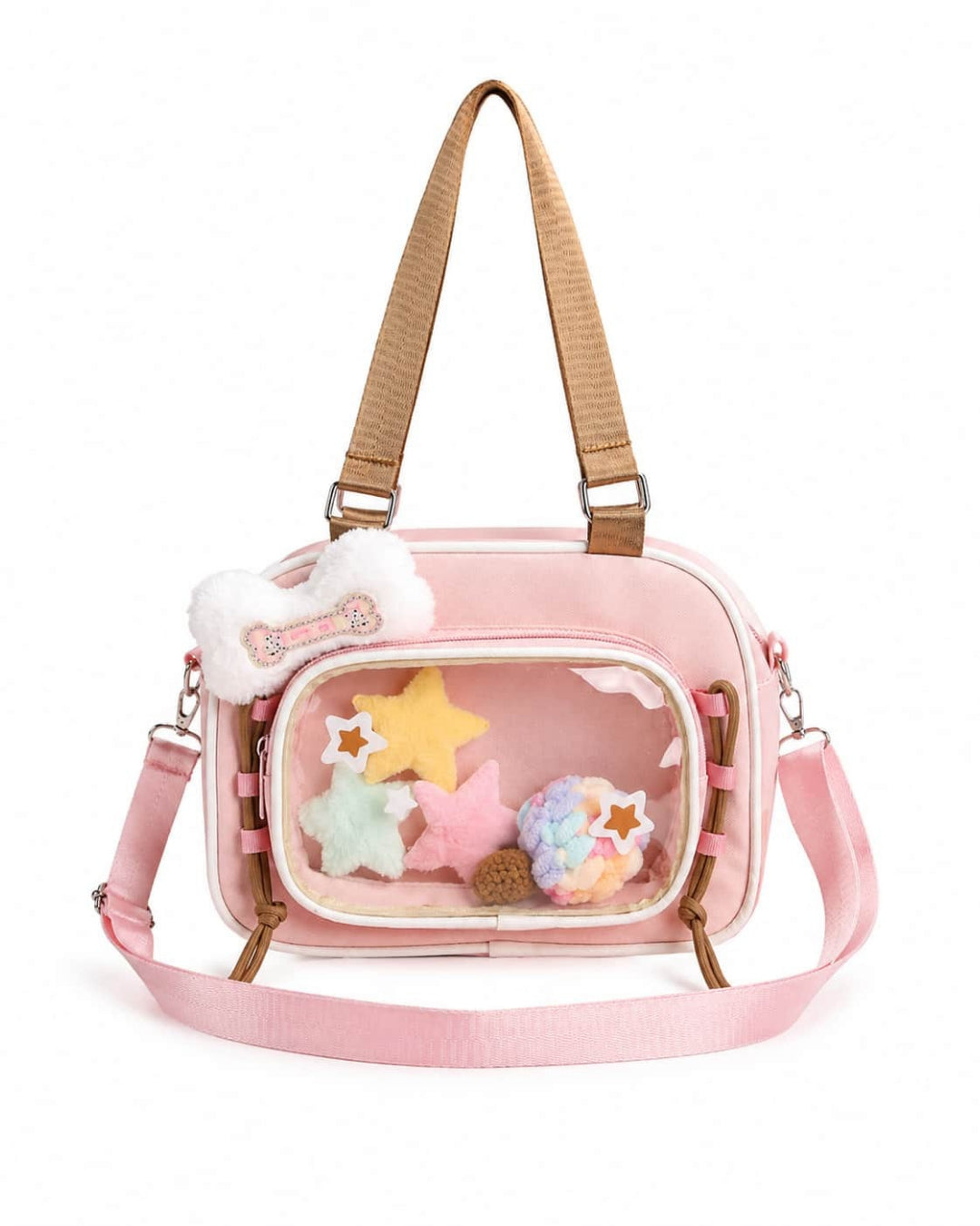Itamoon Ita Bag – Cute Kawaii Clear Window Plush Display Shoulder Bag