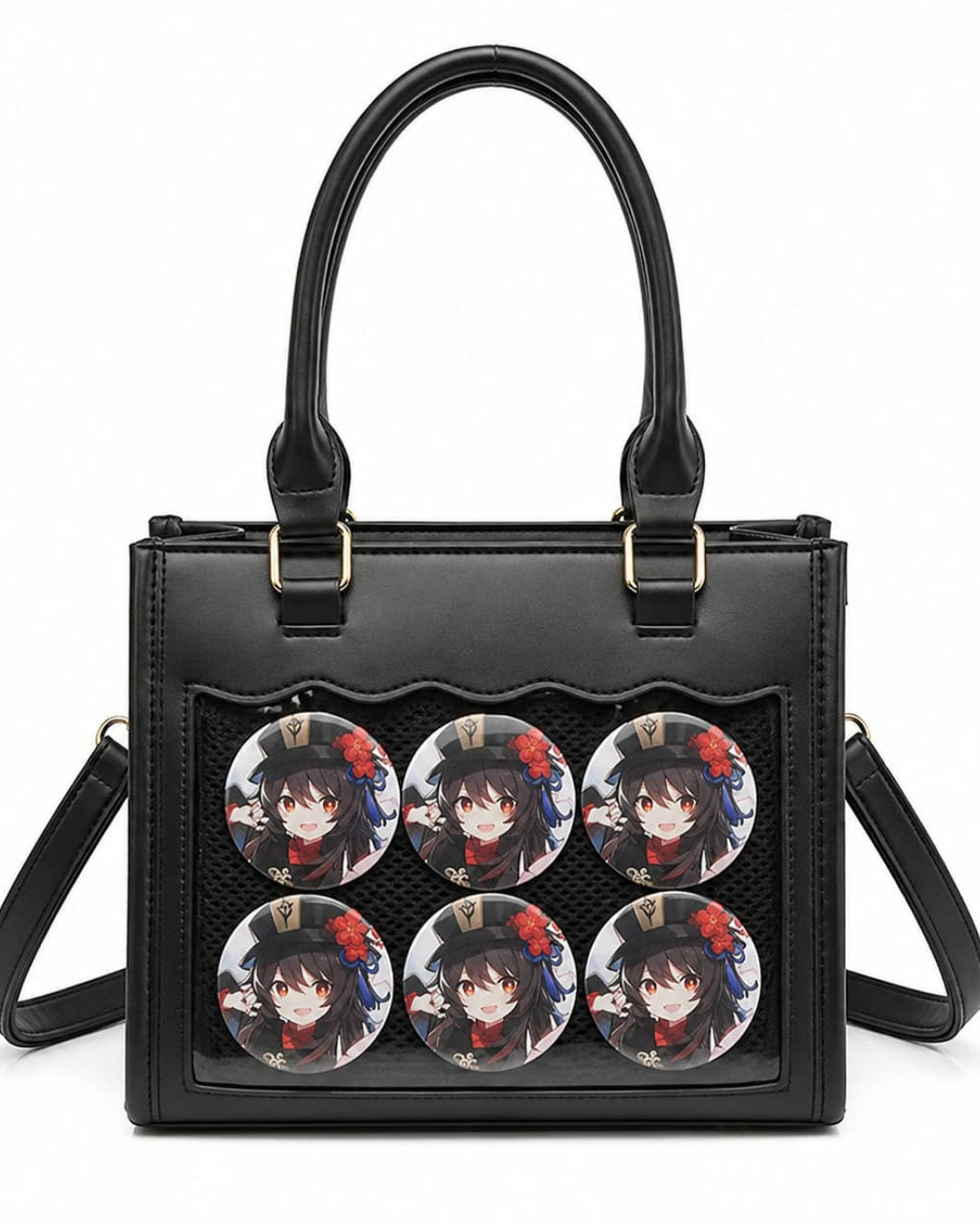 Itamoon Kawaii Ita Bag – Cute PU Leather Clear Window Handbag