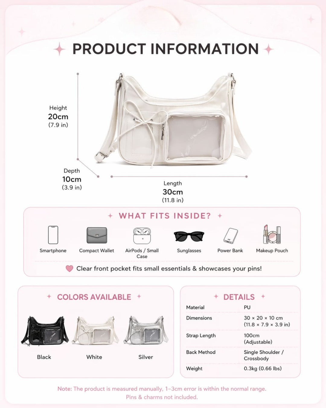 Itamoon Minimalist Kawaii Ita Bag Shoulder Bag