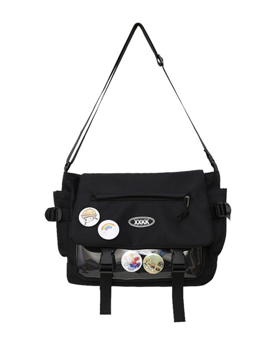 Itamoon Kawaii Ita Bag Messenger Bag with Clear Display Window