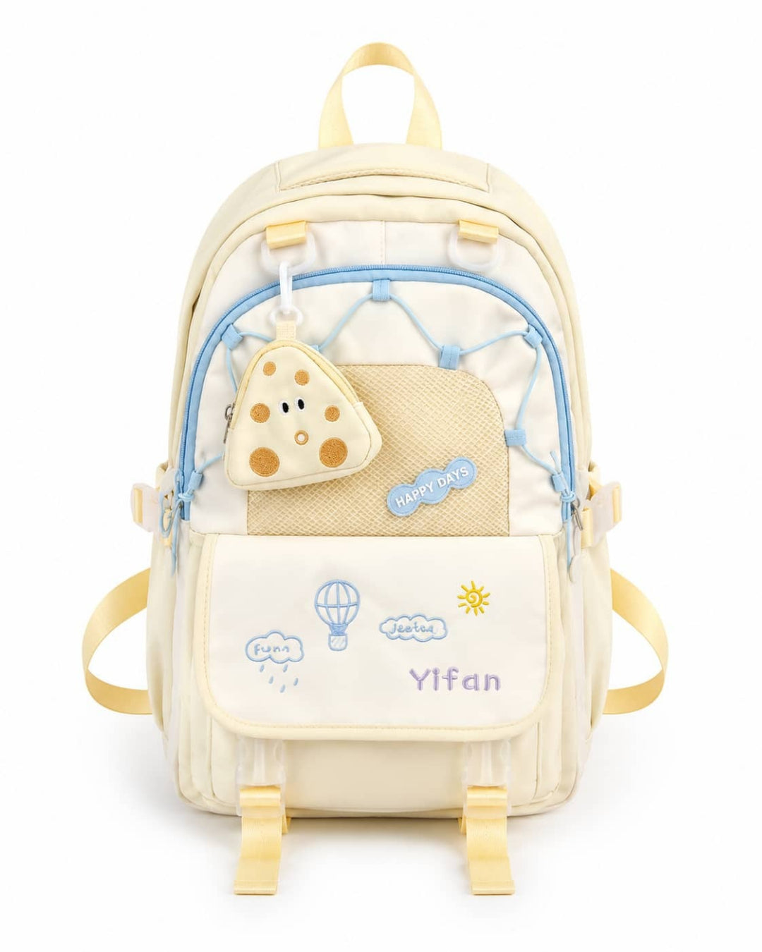 Itamoon Backpack – Cute Kawaii Mushroom Mesh Pocket School Bag