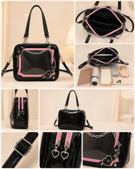 Itamoon Kawaii Ita Bag – Gothic Clear Window Shoulder Bag