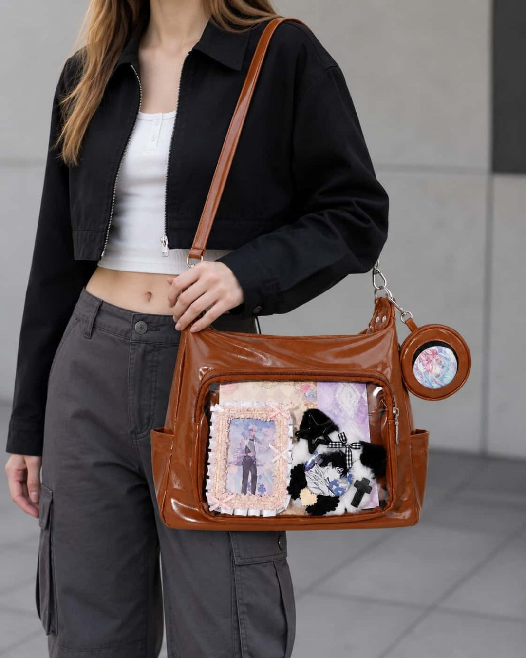 Itamoon Ita Bag – Cute Kawaii Glossy Clear Window Shoulder Bag