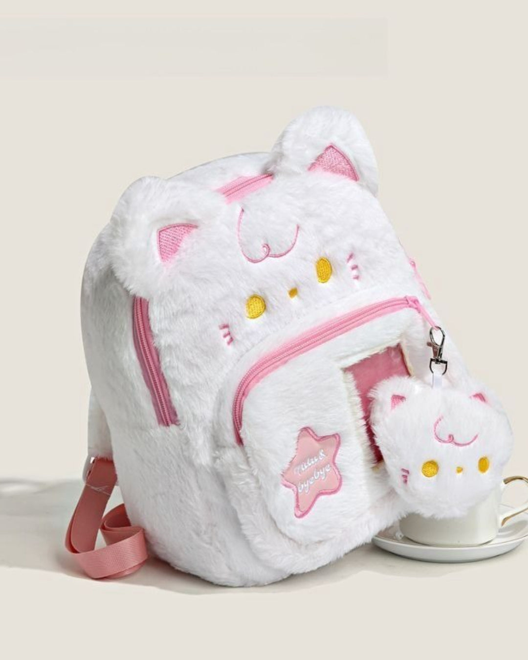 Itamoon Kawaii Cat Plush Ita Backpack