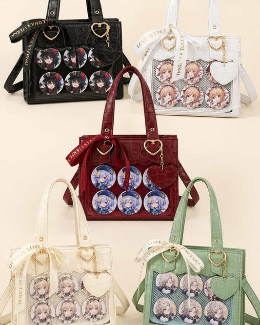 Itamoon Ita Bag – Cute Kawaii Lace Croc Clear Window Tote