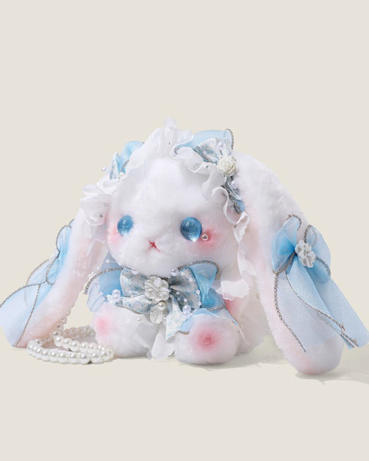 Itamoon Lolita Plush Angelcore Blue Bunny Bag