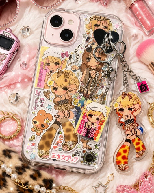 GyaruLab 3D Shibuya Decora Sticker Phone Cases - GyaruLab