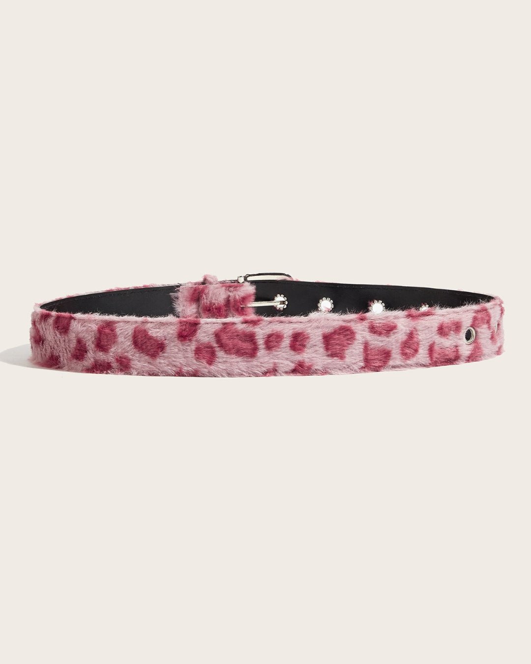 GyaruLab Agejo Fuzzy Leopard Waist Belt - GyaruLab