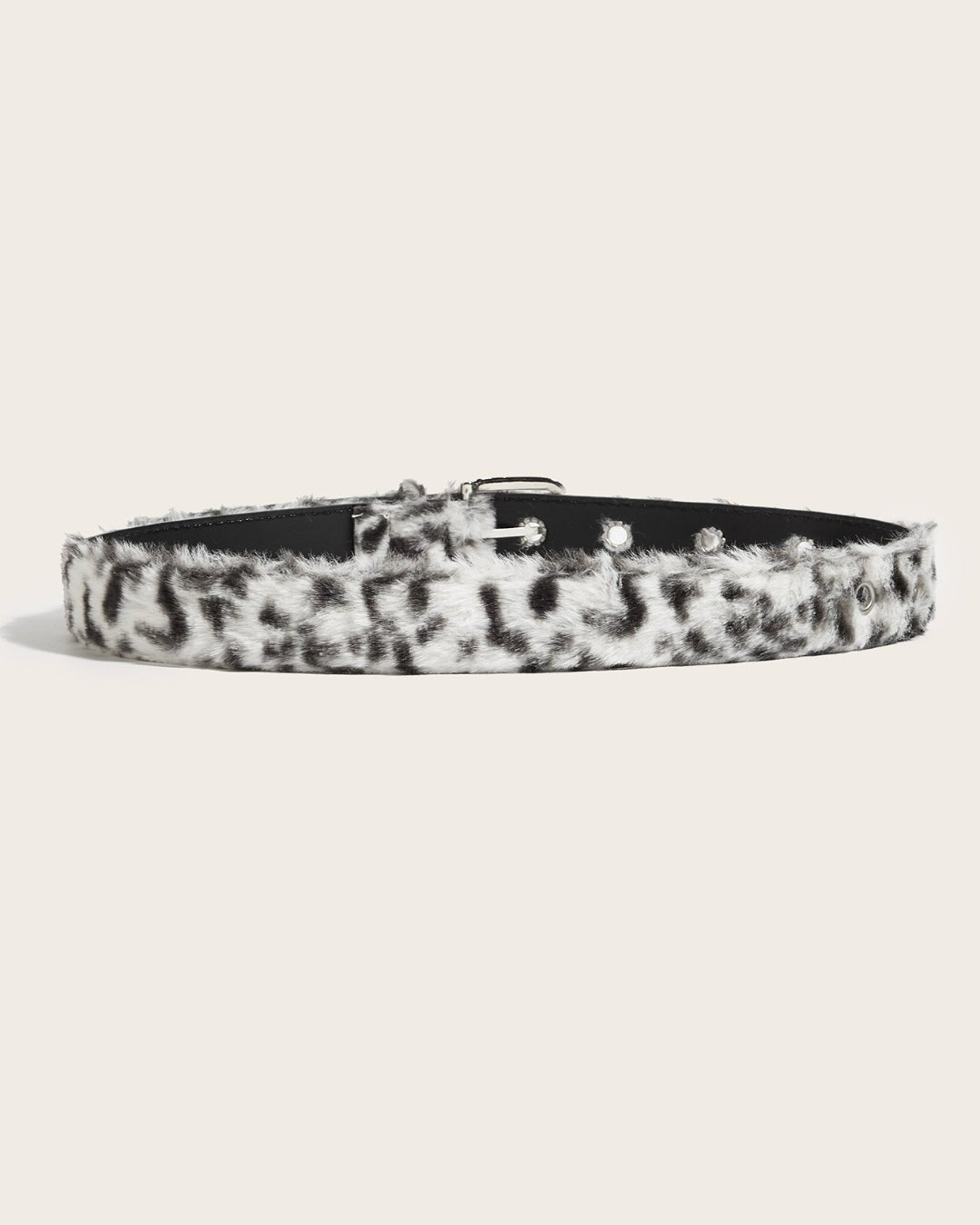 GyaruLab Agejo Fuzzy Leopard Waist Belt - GyaruLab