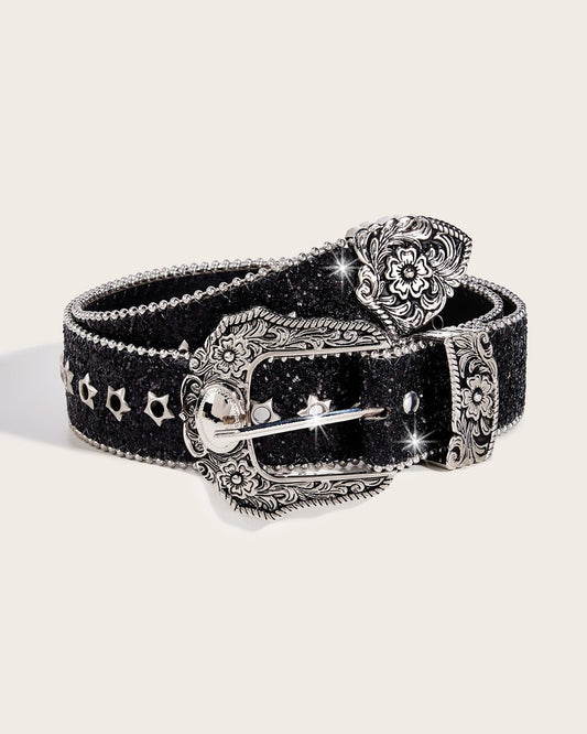 GyaruLab Agejo Glitter Western Star Belt - GyaruLab