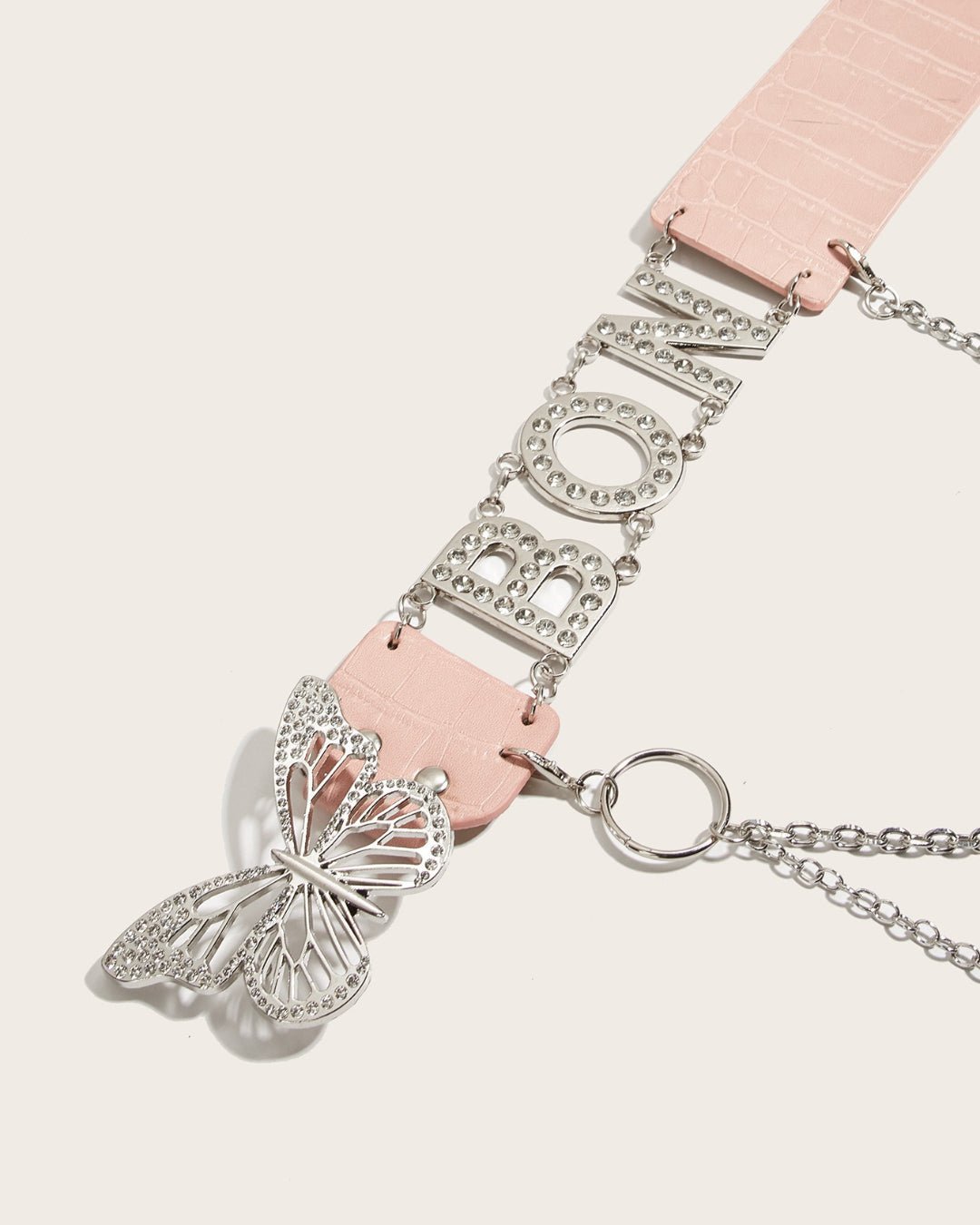 GyaruLab Agejo Rokku Butterfly Logo Chain Belt - GyaruLab