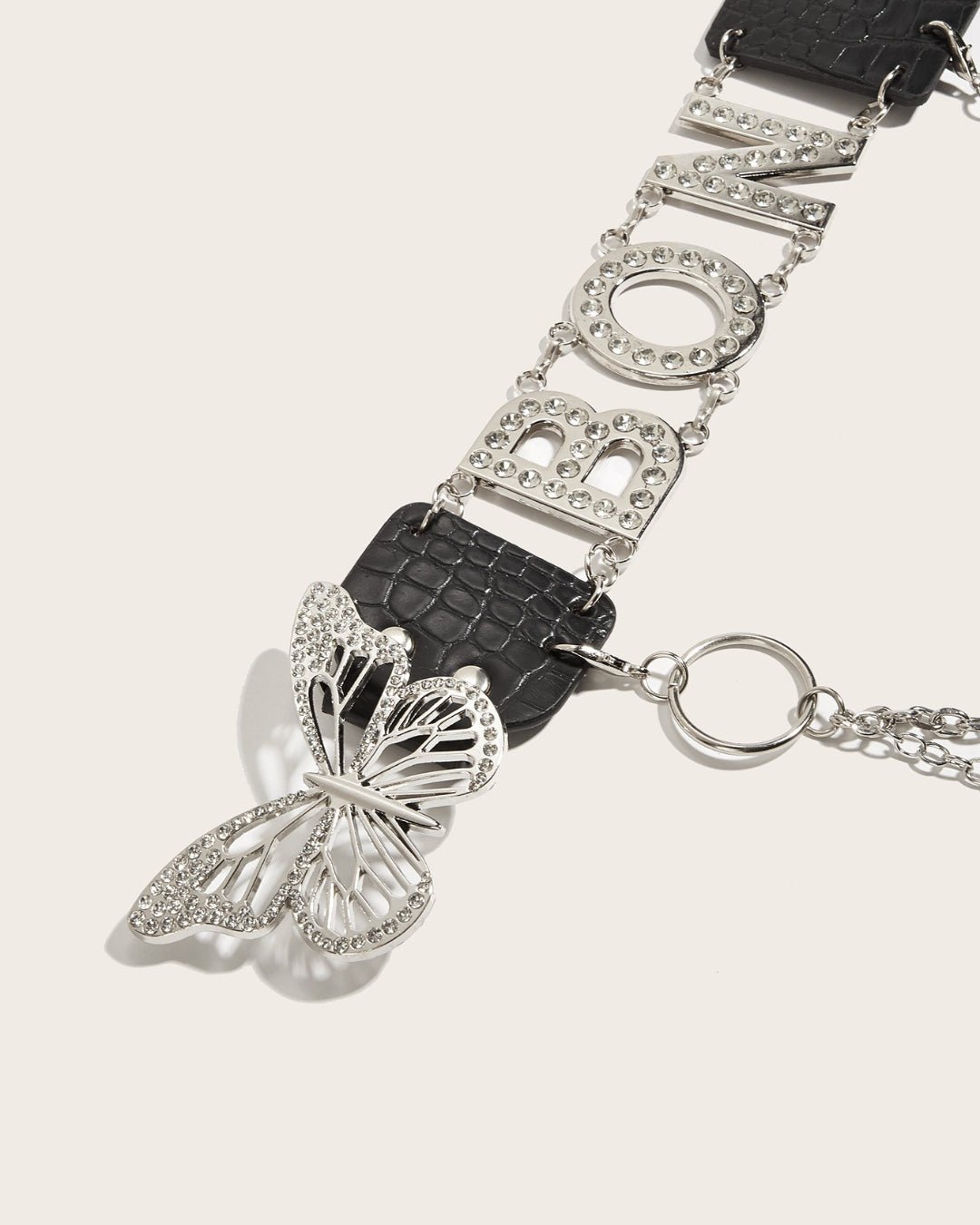 GyaruLab Agejo Rokku Butterfly Logo Chain Belt - GyaruLab