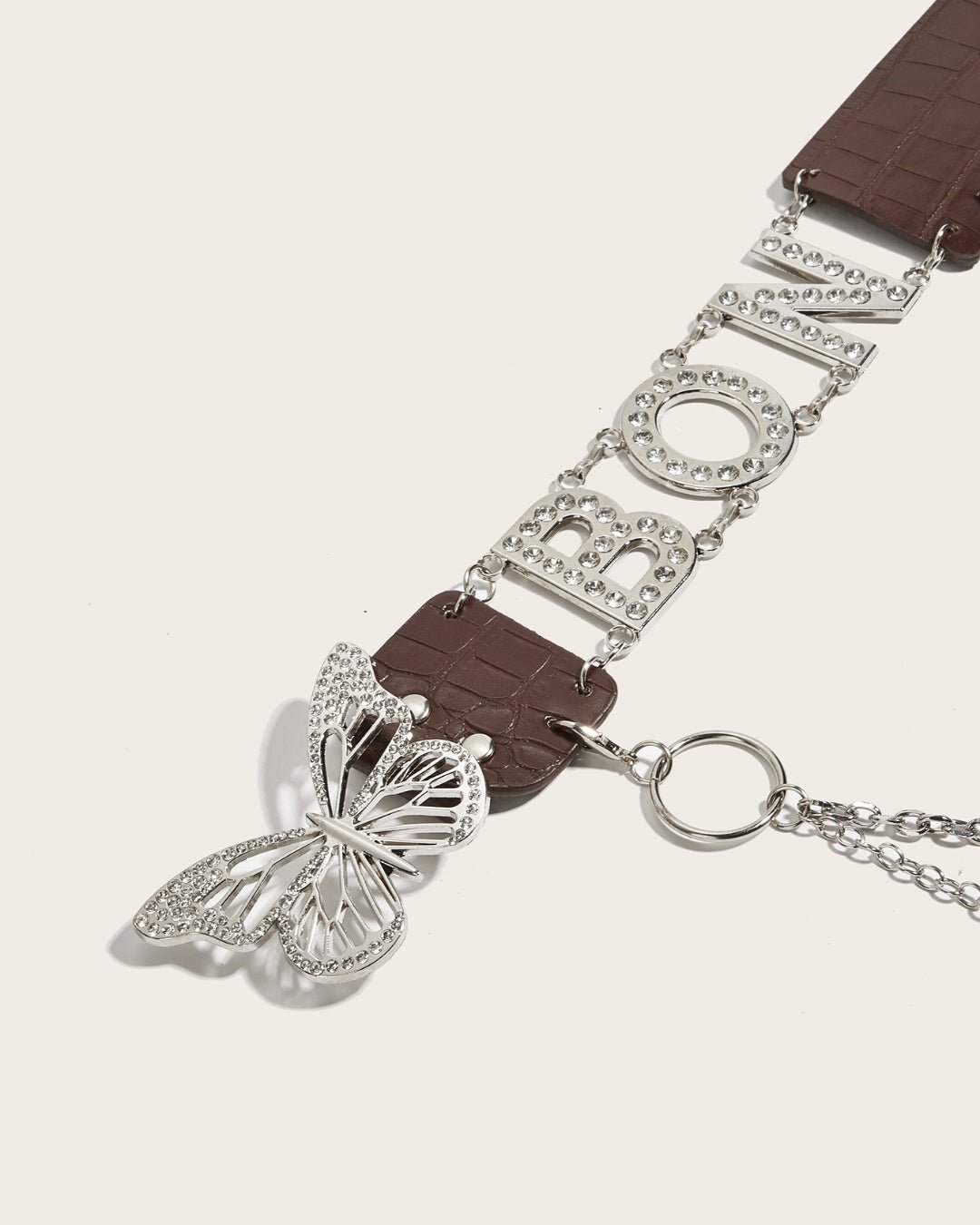 GyaruLab Agejo Rokku Butterfly Logo Chain Belt - GyaruLab