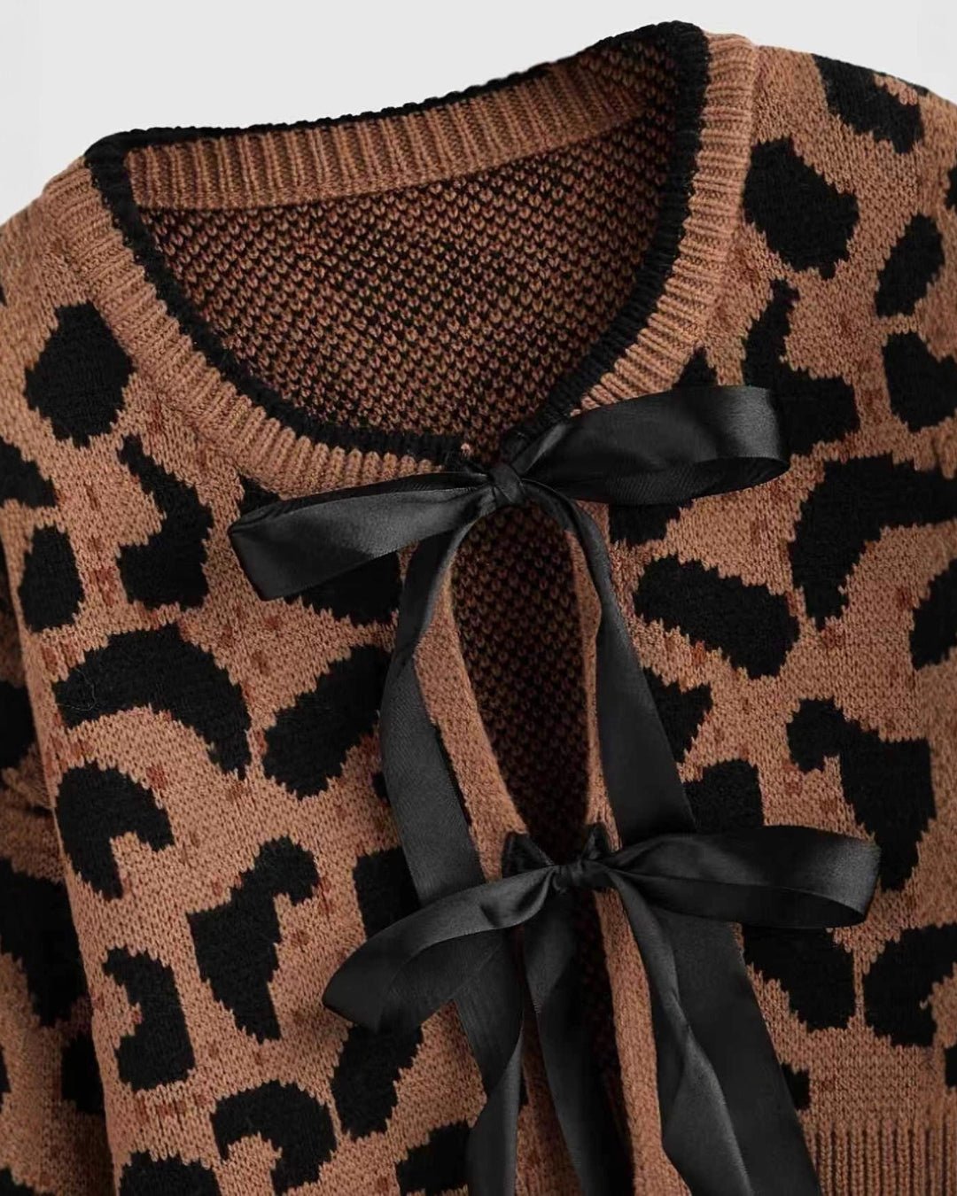 GyaruLab Amekaji Knitwear Y2K Shibuya Tie-Front Cropped Cardigan - GyaruLab