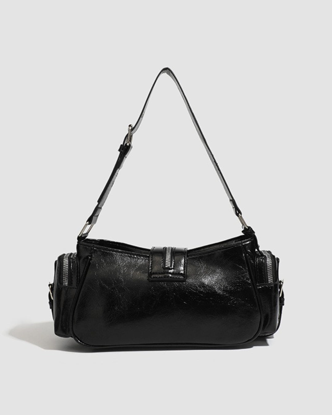 GyaruLab Black Studded Rokku Shoulder Bag - GyaruLab