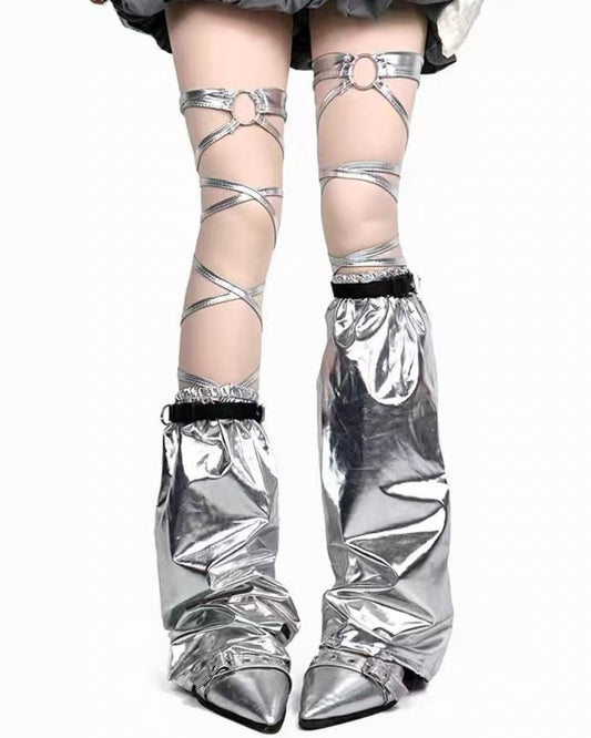GyaruLab Cyber Wrap Leg Warmers - GyaruLab